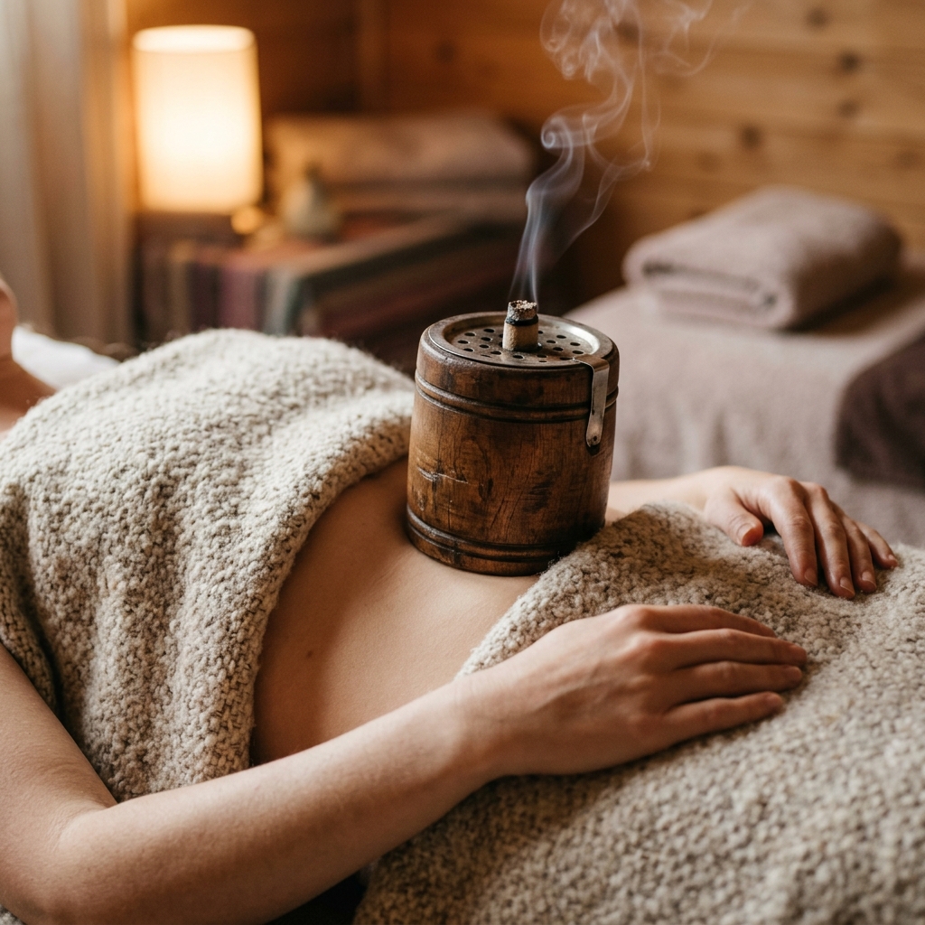 따뜻한 간접구 쑥뜸