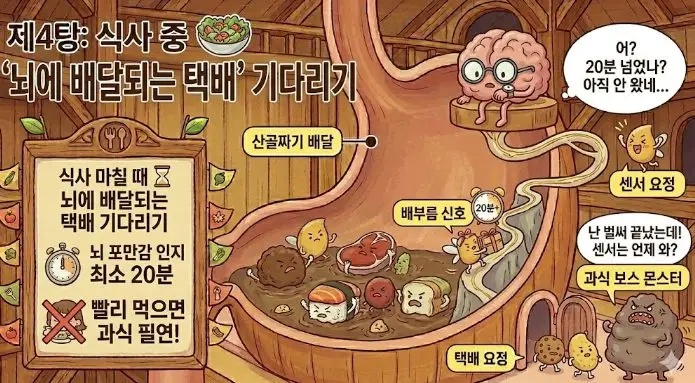 다이어트 식단 조절 천천히 먹기
